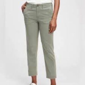 Gap Straight Khaki Kaki Droit Sz 8 Olive Green